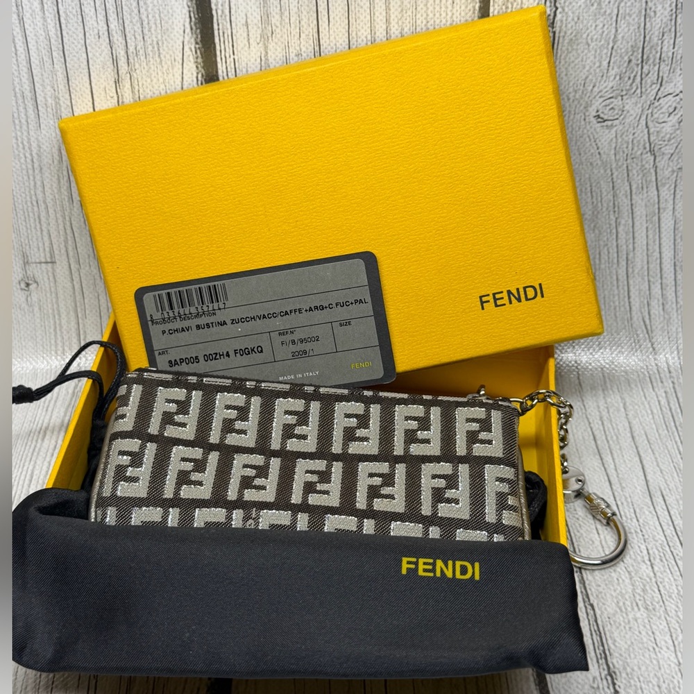 PRE LOVED Fendi Coin Purse with Keychain